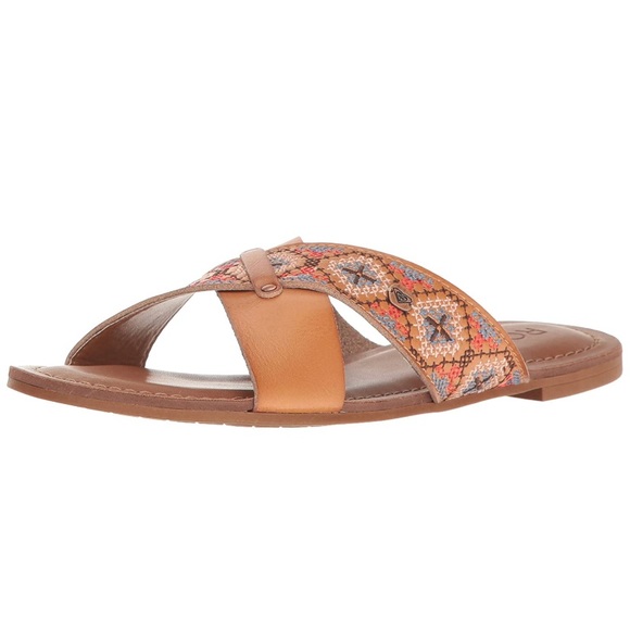 Roxy Shoes - Roxy Women's Rocio Embroidered Slide Sandal Roxy Shoes - Roxy Women's Rocio Embroidered Slide Sandal